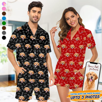 Custom Photo Dog Cat Short Pajamas