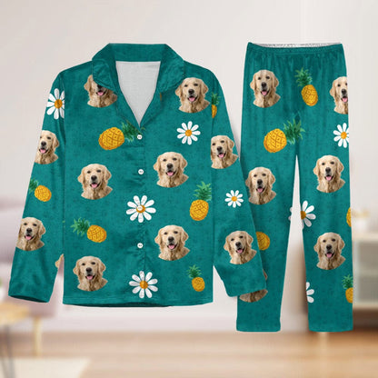 Custom Photo Dog Cat With Accessories Pattern Pet Pajamas