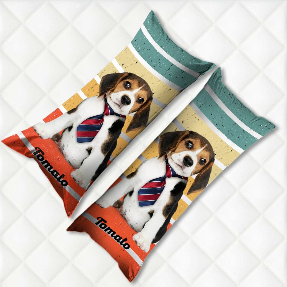 Custom Photo Dog Portrait Rectangle Pillow Case