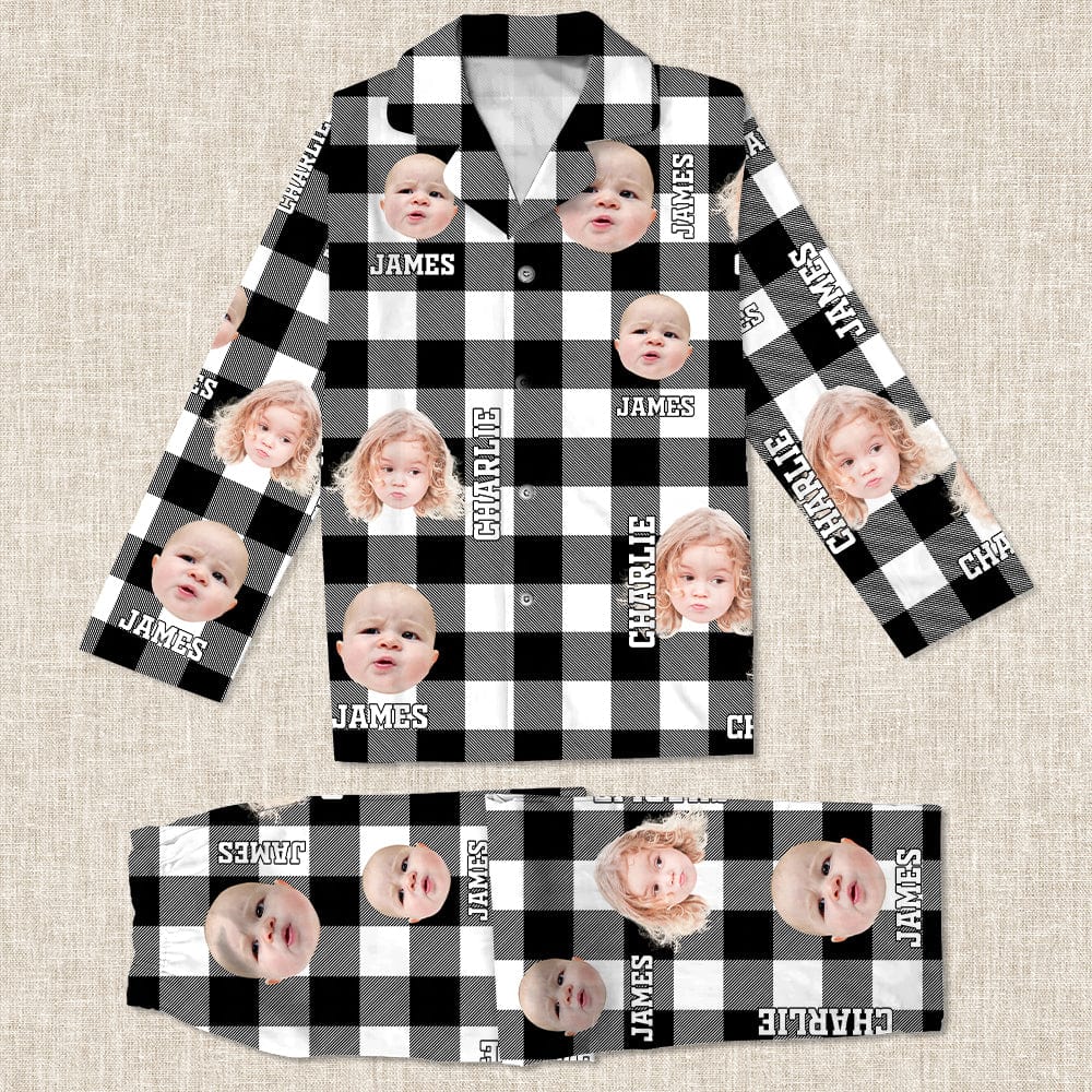 Custom Photo Human Face Flannel Pajamas