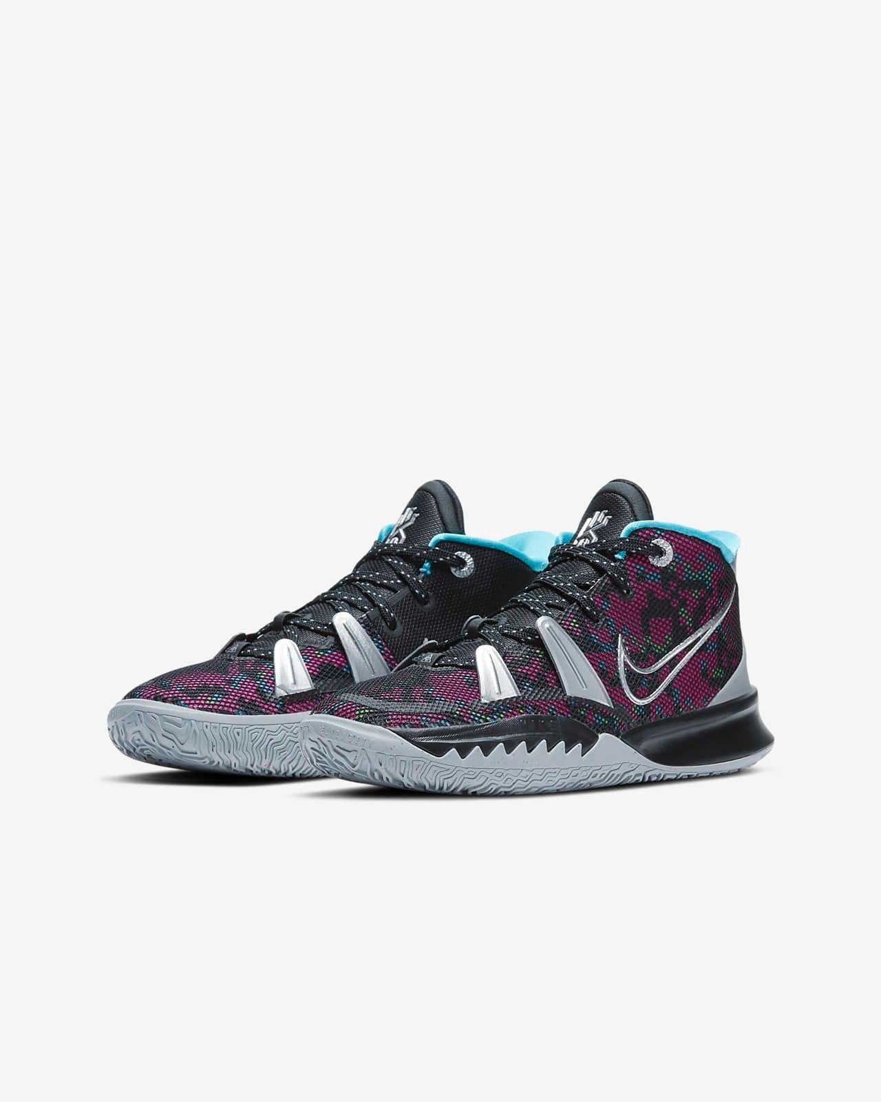 Men's Kyrie 7 Pixel Camo Purple Shoes