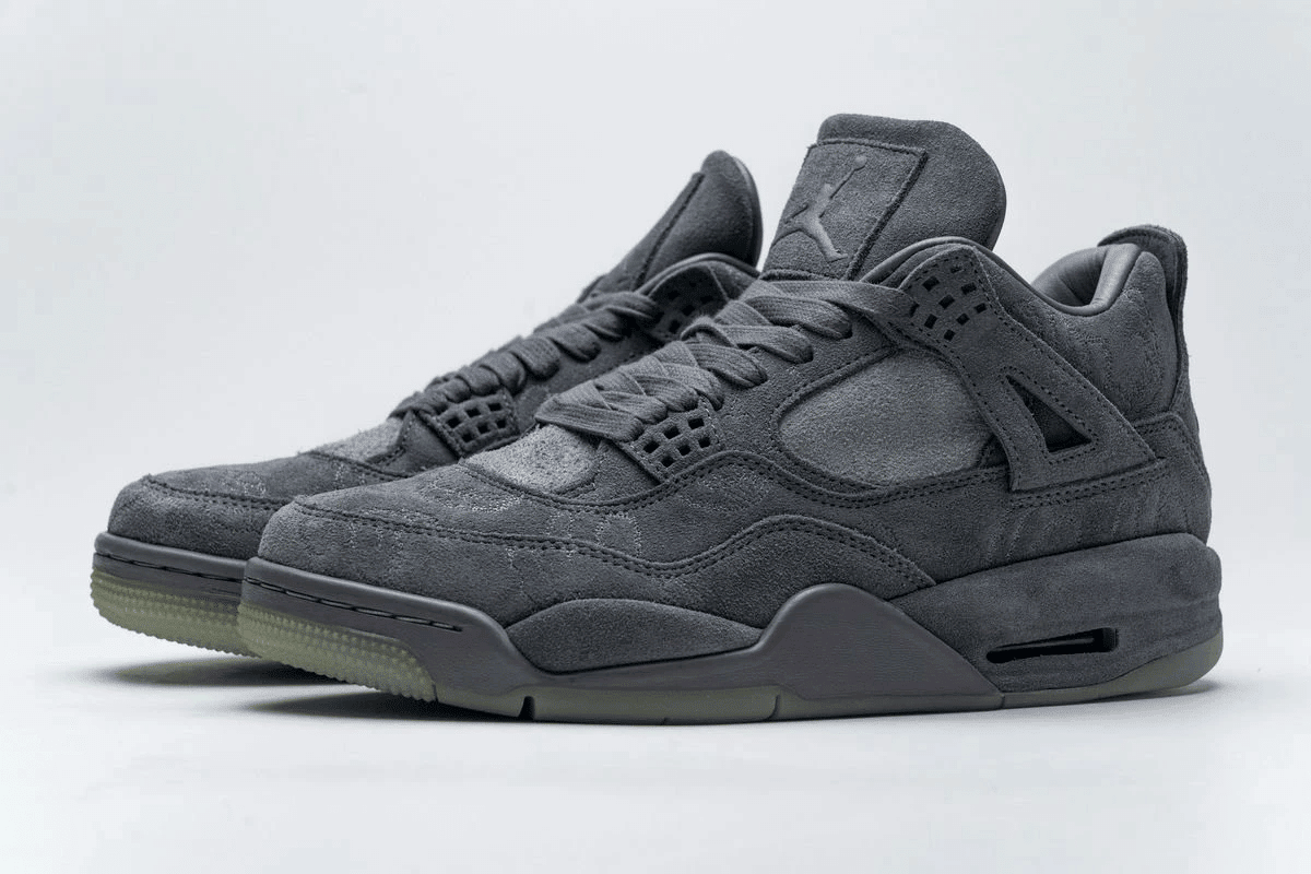 Men's Air Jordan 4 X KAWS Grey Shoes