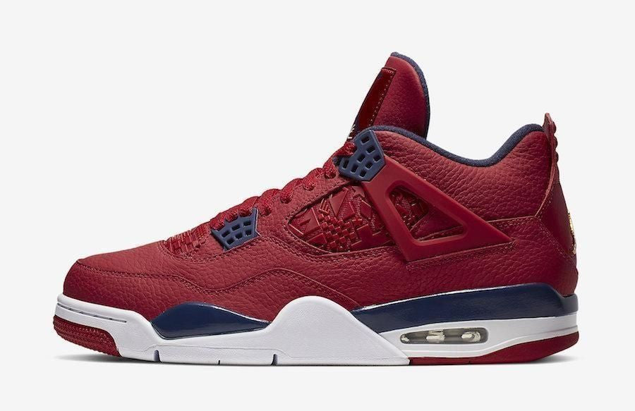 Men's Air Jordan 4 Fiba Gym Red Shoes