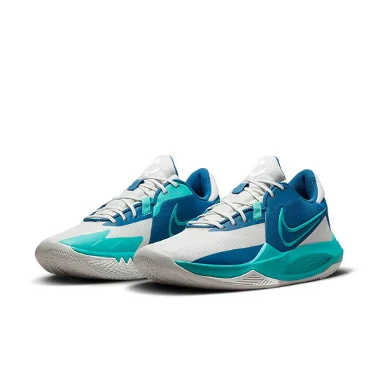 Men's Nike Precision 6 Industrial Blue Emerald Green Shoes