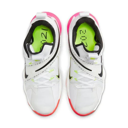 Men's Nike React Hyperset White Pink Orange Shoes