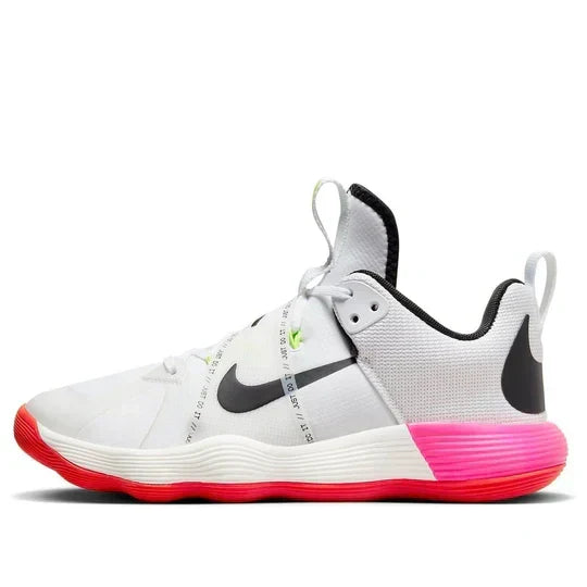Men's Nike React Hyperset White Pink Orange Shoes