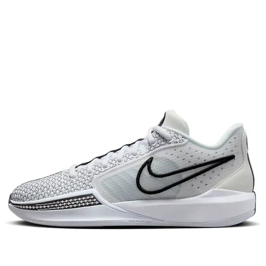Men's Nike Sabrina 1 Magnetic White Black Silver Shoes
