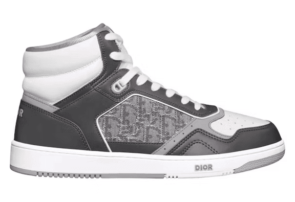 Men's Dior B27 High Anthracite White Shoes