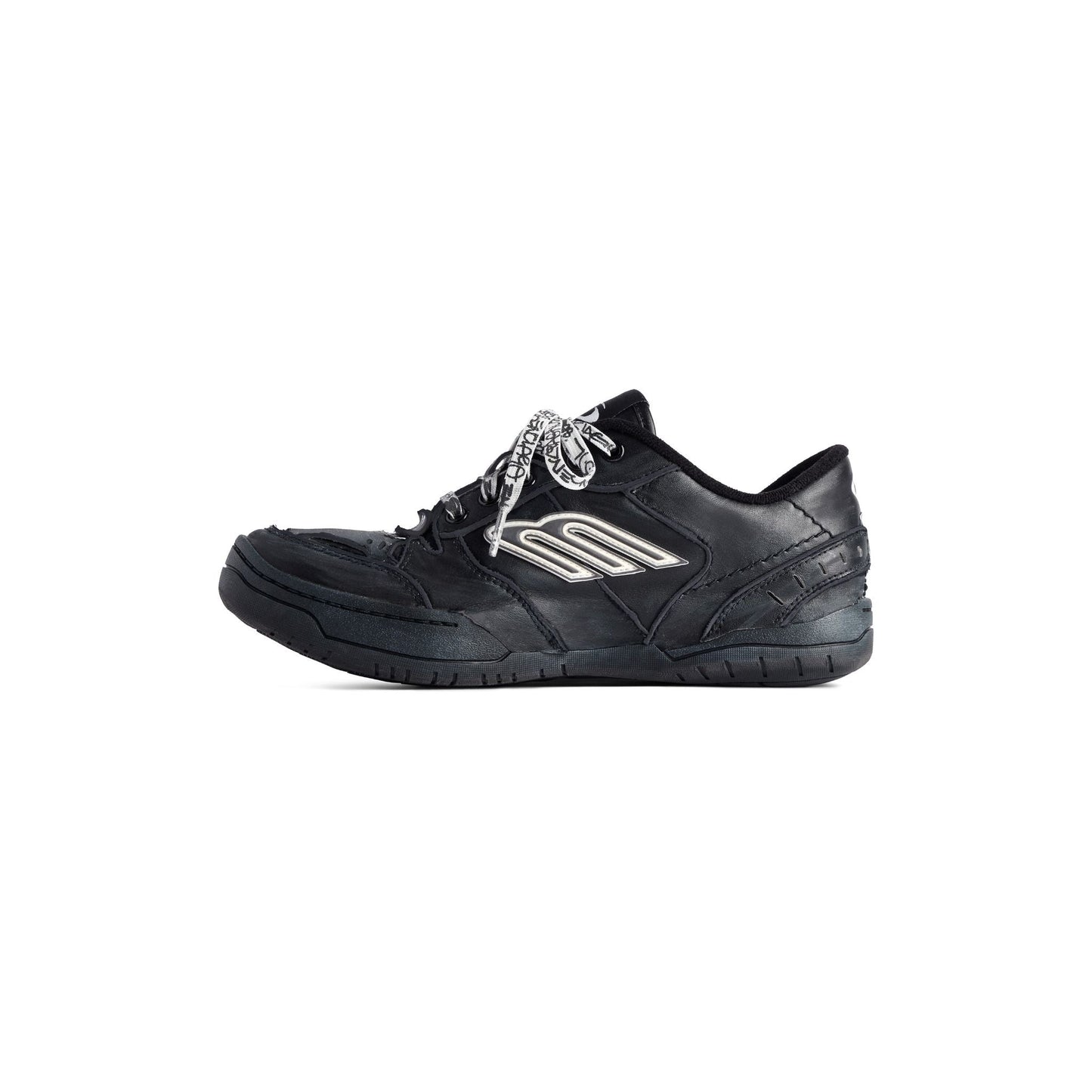 Men' Balenciaga Hamptons Worn-out Trainers Black Sneaker