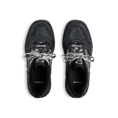 Men' Balenciaga Hamptons Worn-out Trainers Black Sneaker