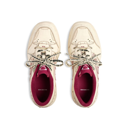 Men' Balenciaga Hamptons Worn-out Trainers White Sneaker