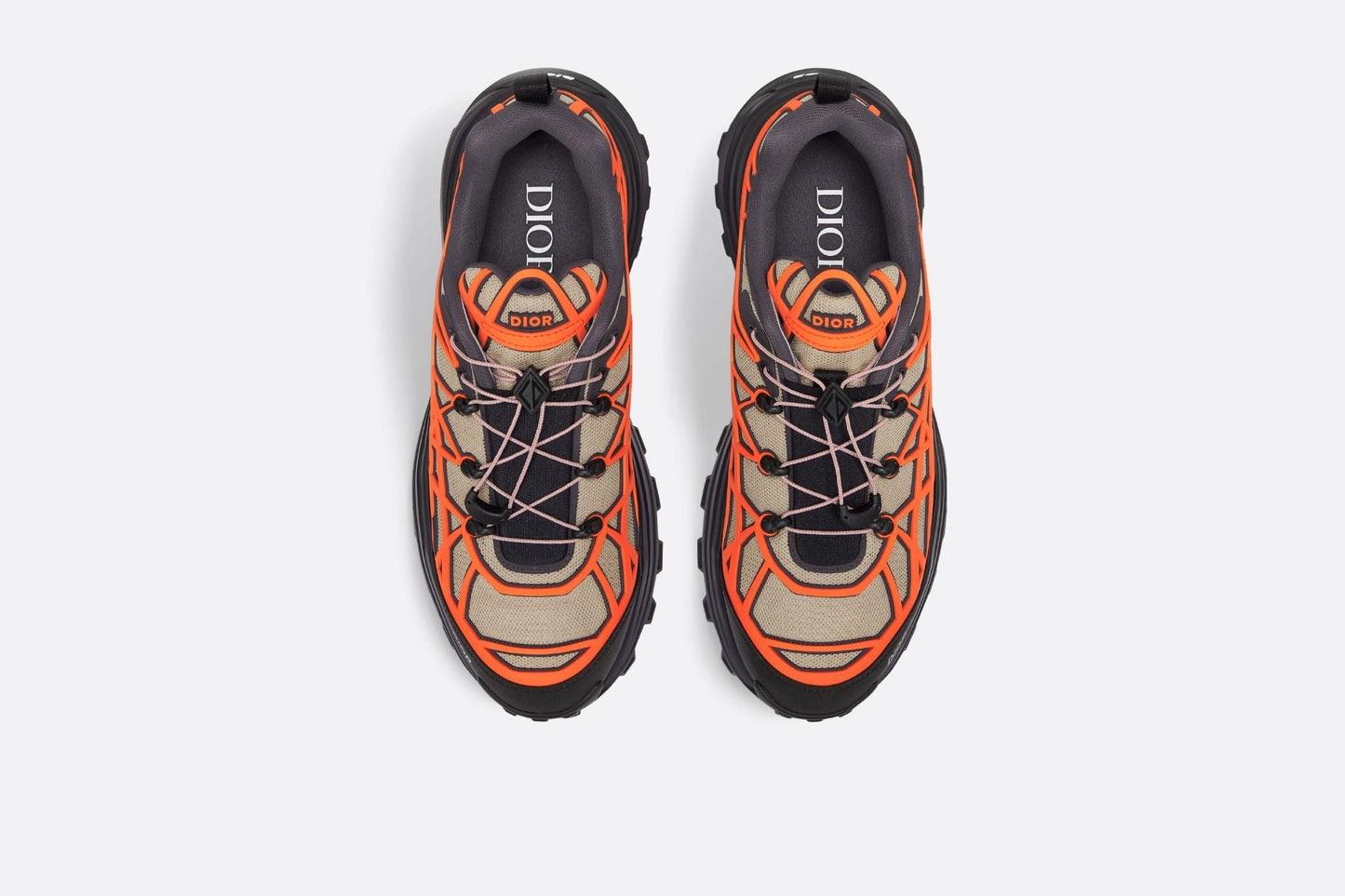 Men's Dior B31 Runner Beige Orange Sneakers