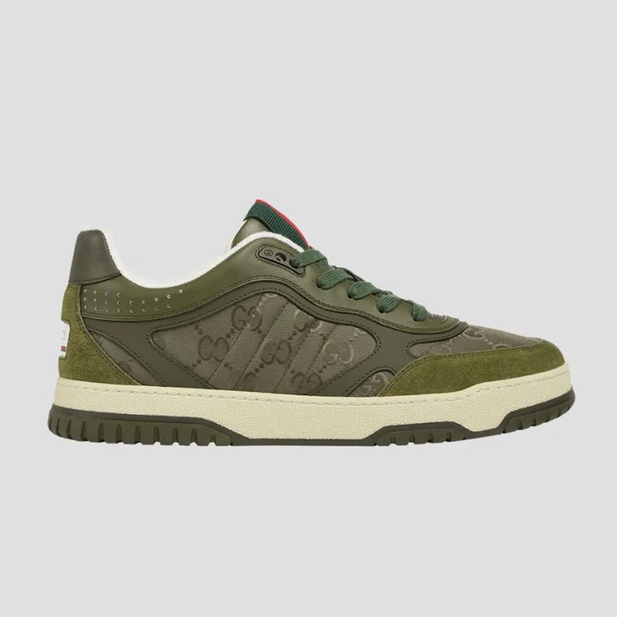 Men's Gucci Re-Web Dark Green Sneakers