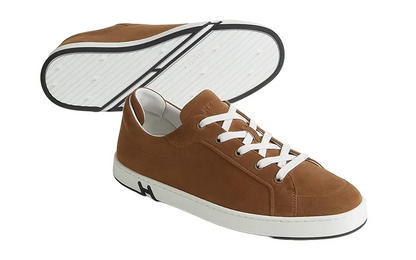 Men's Hermes Brown Sneakers