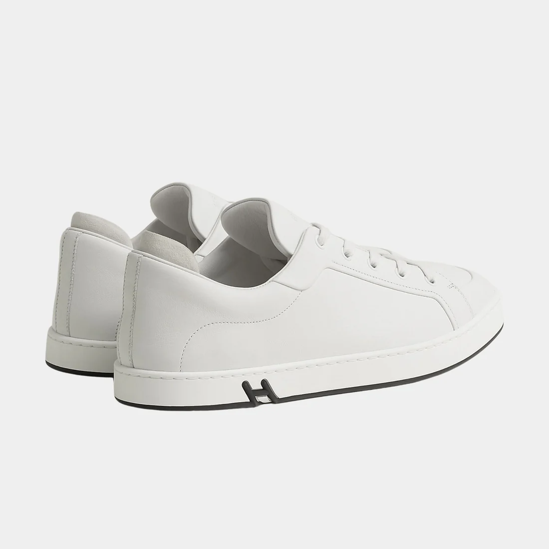 Men's Hermes White Sneakers