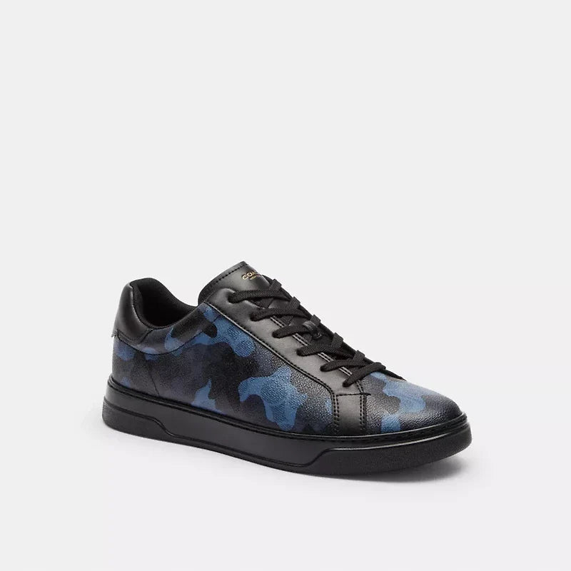 Men's COACH High Line Blue Camo Sneakers