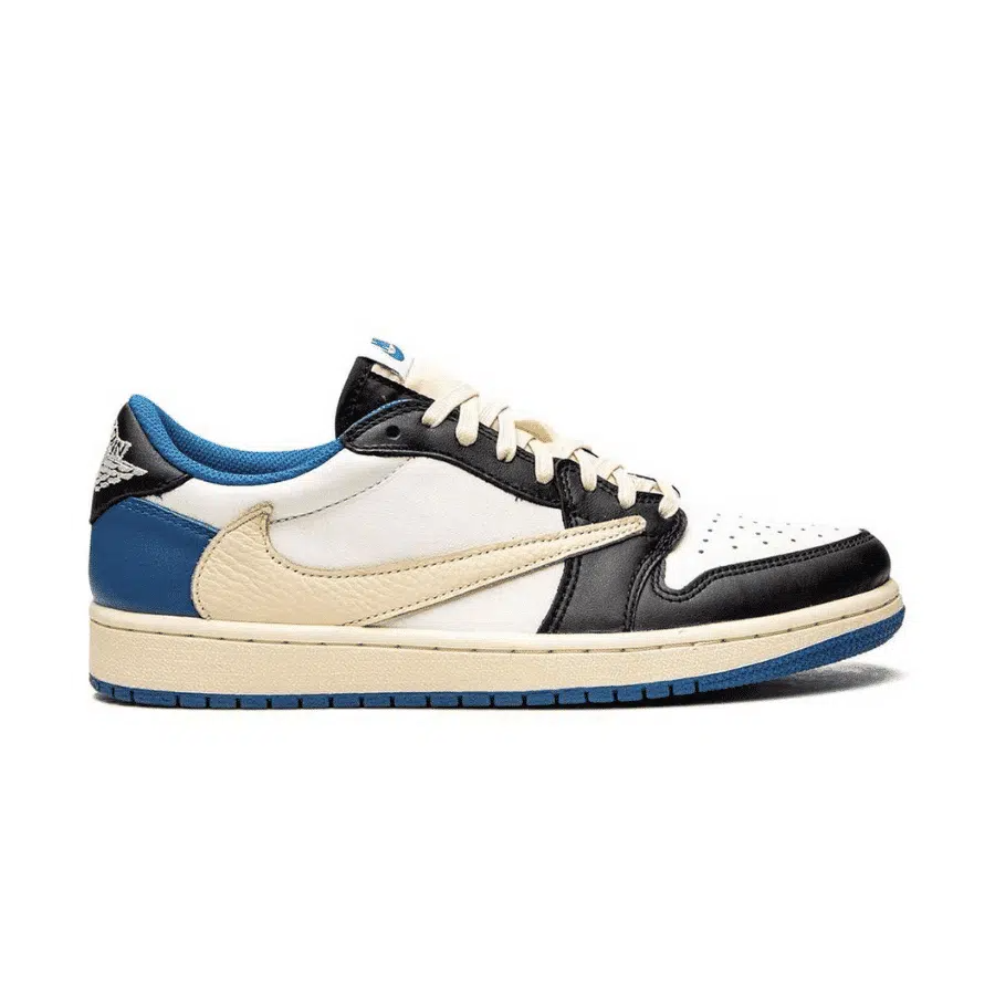 Men's Travis Scott x Air Jordan 1 Retro Low ‘ Royal Blue' Shoes