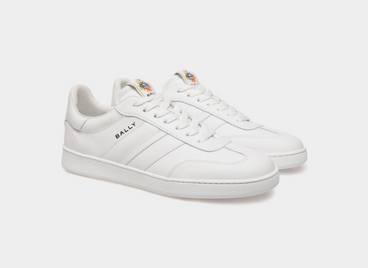 Men's Bally Retro Crest White Sneaker