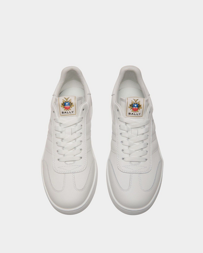 Men's Bally Retro Crest White Sneaker