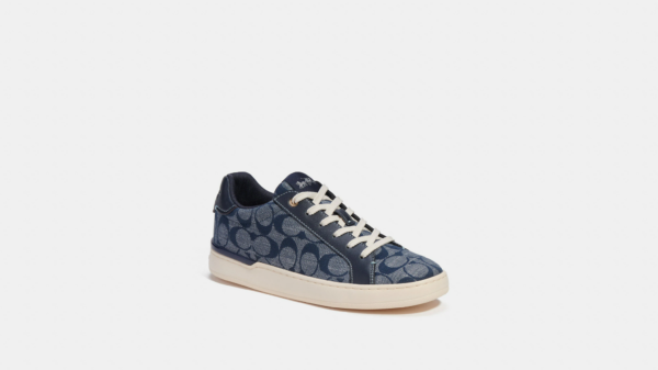 Men's Coach Clip Low-Top Skateboard Midnight Navy Sneakers