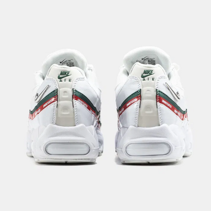 Men's  Nike Air Max 95 White Red Shoes