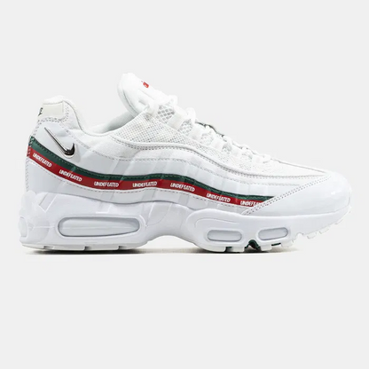 Men's  Nike Air Max 95 White Red Shoes