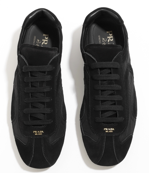 Men's Prada Montecarlo Re-Edition 2005 Leather Black Sneakers