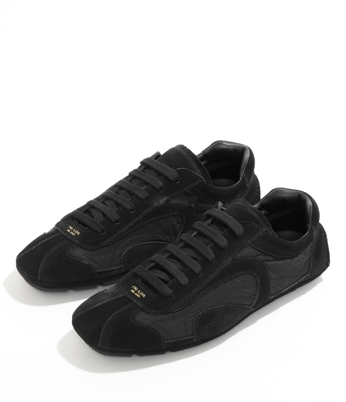 Men's Prada Montecarlo Re-Edition 2005 Leather Black Sneakers