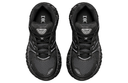 Men's Dior GreyBlack Mesh and Rubber B35 NXXT Black Sneakers