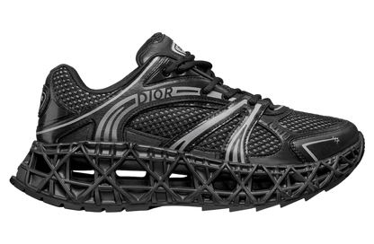 Men's Dior GreyBlack Mesh and Rubber B35 NXXT Black Sneakers