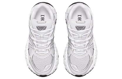 Men's Dior GreyBlack Mesh and Rubber B35 NXXT White Sneakers