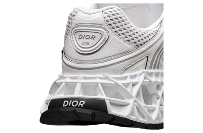 Men's Dior GreyBlack Mesh and Rubber B35 NXXT White Sneakers