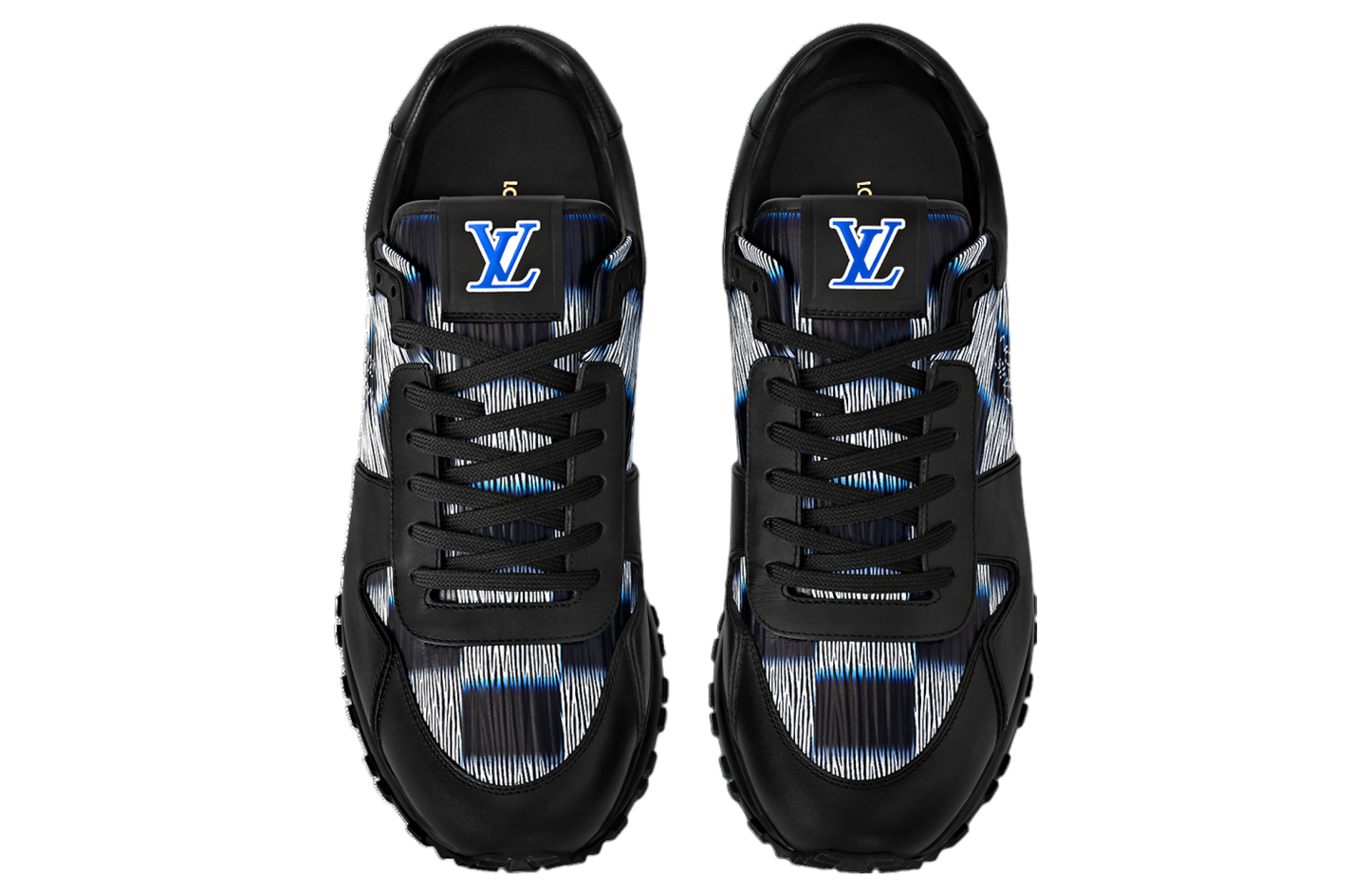 Men's Louis Vuitton Run Away Damier Black Sneakers