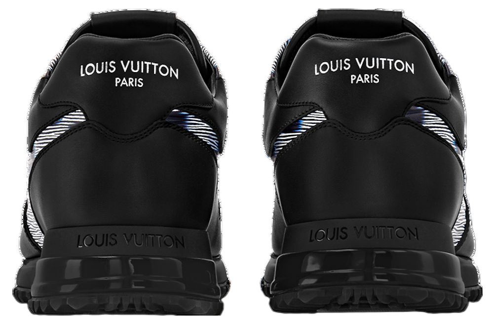 Men's Louis Vuitton Run Away Damier Black Sneakers