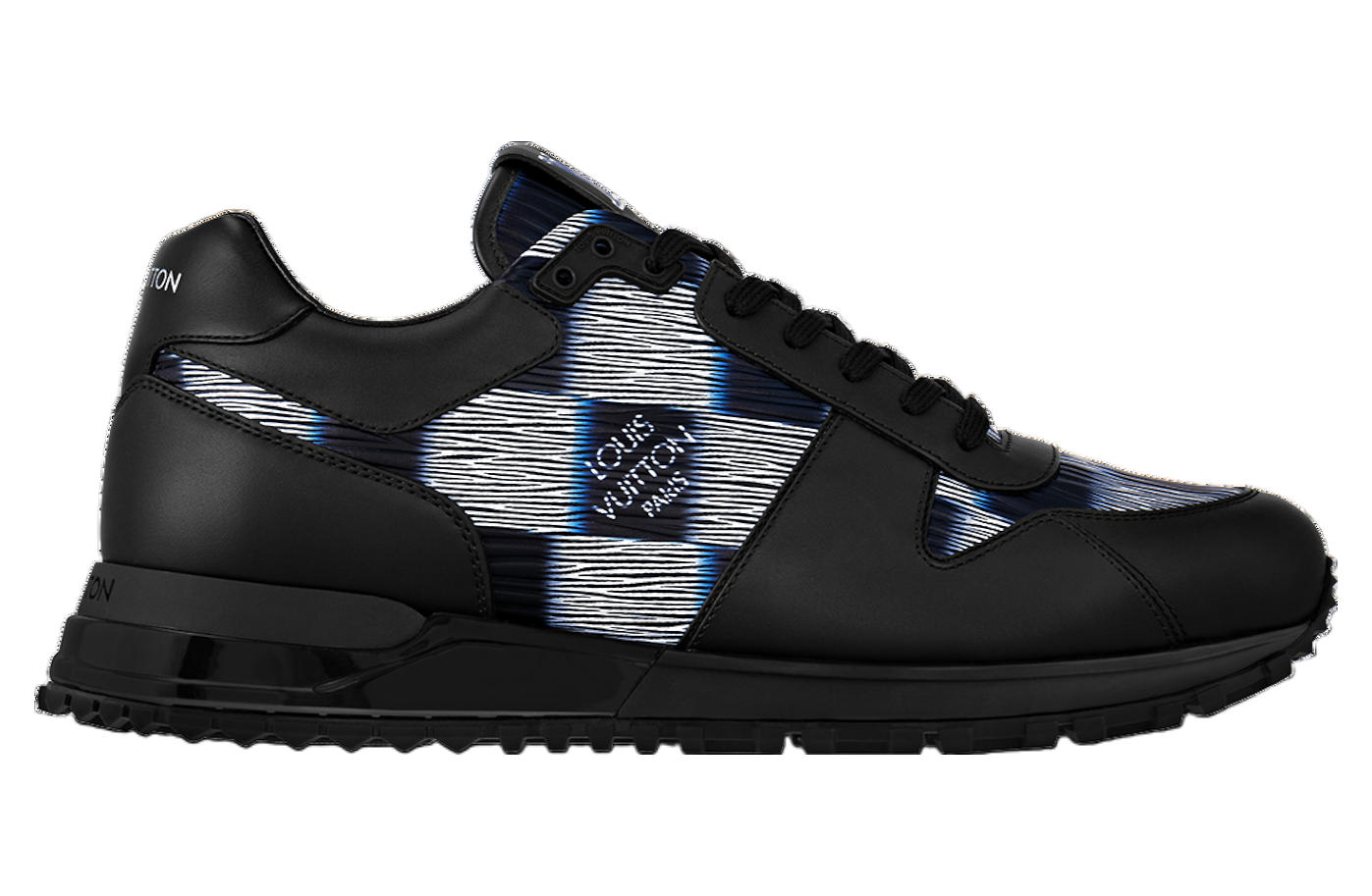 Men's Louis Vuitton Run Away Damier Black Sneakers