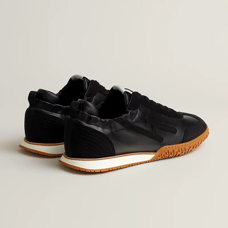 Men's Hermes Jet Black Sneakers