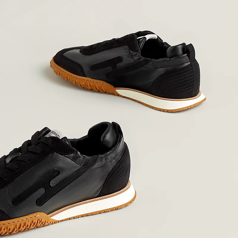 Men's Hermes Jet Black Sneakers