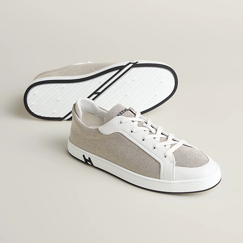 Men's Hermes Plum White Sneakers