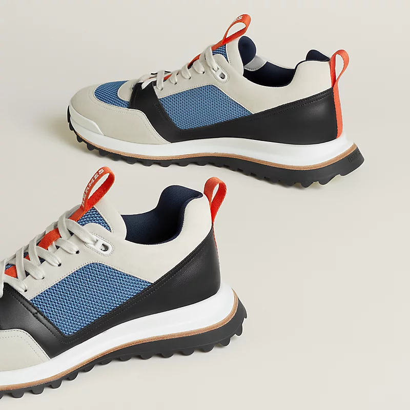 Men's Hermès Bouncing Multicolored Blue Sneakers