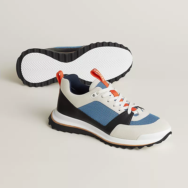 Men's Hermès Bouncing Multicolored Blue Sneakers
