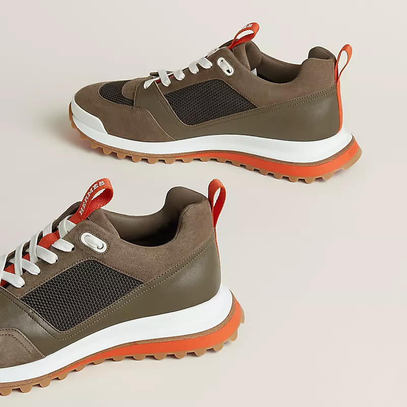 Men's Hermès Bouncing Tundra Green Sneakers
