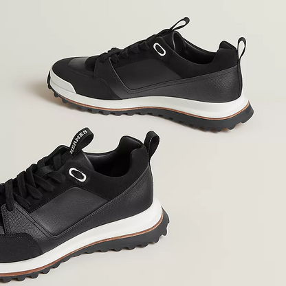 Men's Hermès Bouncing Black Sneakers