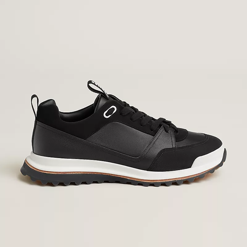 Men's Hermès Bouncing Black Sneakers