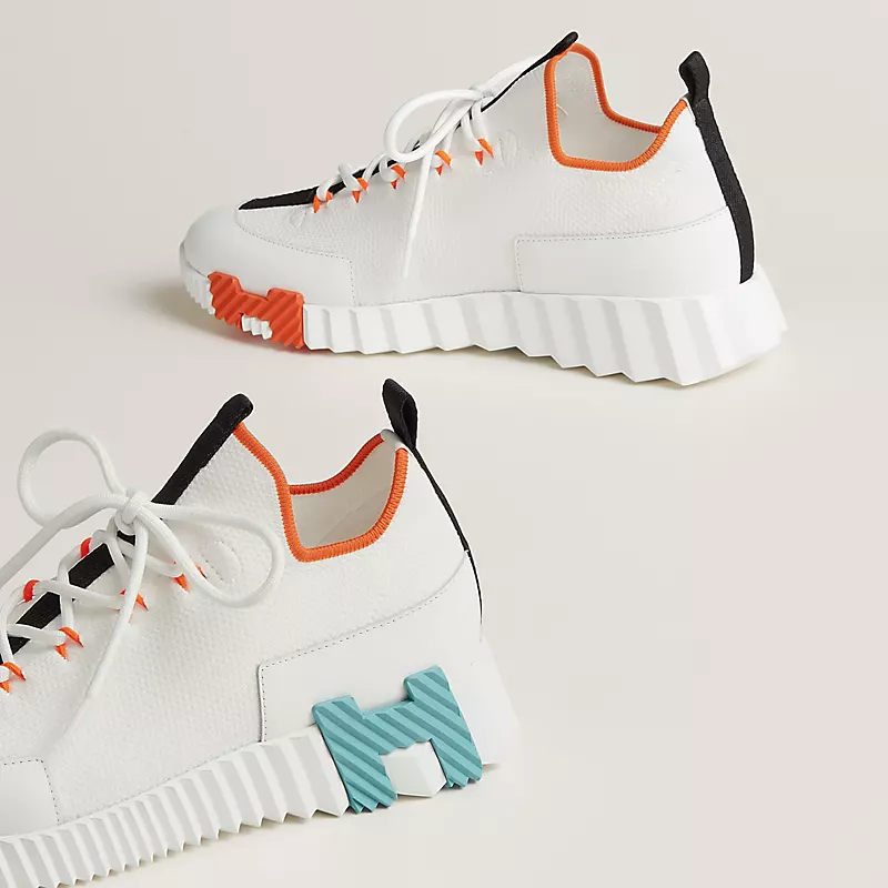 Men's Hermès Bouncing Multicolored White Sneakers