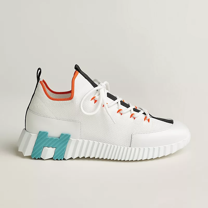 Men's Hermès Bouncing Multicolored White Sneakers