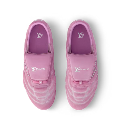 Men's Louis Vuitton Footprint Soccer Pink Sneakers