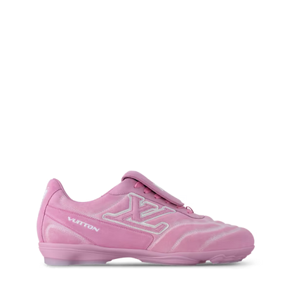 Men's Louis Vuitton Footprint Soccer Pink Sneakers