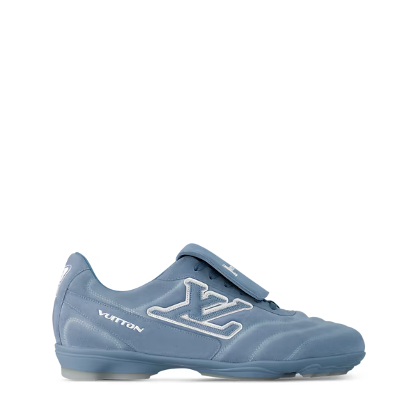 Men's Louis Vuitton Footprint Soccer Blue Sneakers