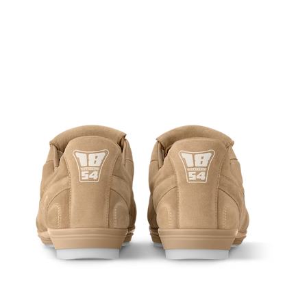 Men's Louis Vuitton Footprint Soccer Beige Sneakers