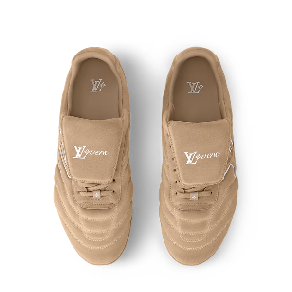 Men's Louis Vuitton Footprint Soccer Beige Sneakers